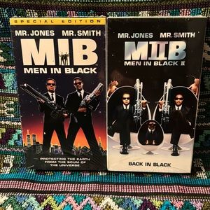 📼 MIB: MEN IN BLACK & MEN IN BLACK 2 _ VHS Unopened Original Factory sealed lot